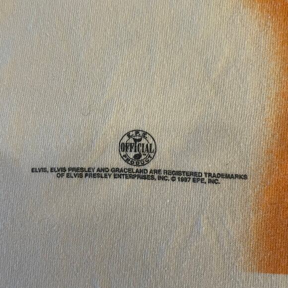 Vintage ELVIS PRESLEY 1997 T-Shirt Cronies White XL graceland hollywood casino - Picture 3 of 15